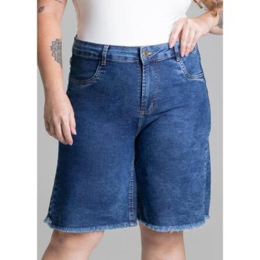 Imagem de BERMUDA JEANS FEMININO PLUS SIZE SAWARY REF:278856-Feminino