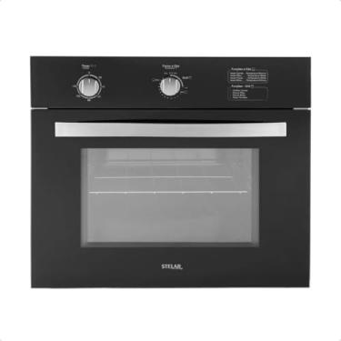 Imagem de Forno à Gás de Embutir Stelar 46 litros Topázio Preto 127v