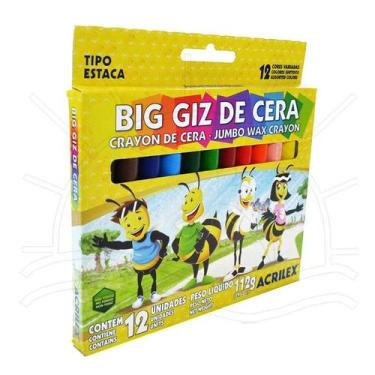 Imagem de Big Giz de Cera Acrilex - 12 cores