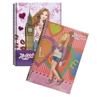 Imagem de Caderno Espiral Capa Dura 96 fl Universitário Escolar 2 unid - Maxima