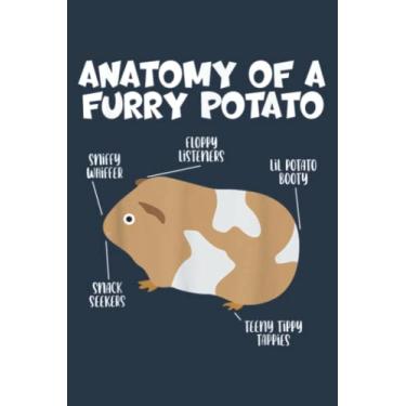 Imagem de Funny And Cute Anatomy Of A Furry Potato Soft Guinea Pigs: Premium matte cover design, 116 Pages, Size 6 x 9in