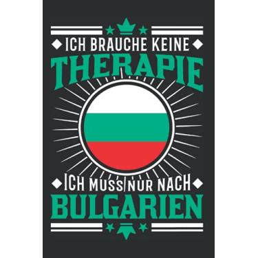 Imagem de Bulgarien Notizbuch: Bulgarien Reise Therapie Bulgarische Flagge / 6x9 Zoll / 120 ausfüllbare Seiten Seiten
