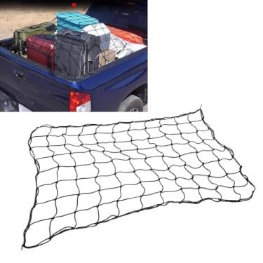 Imagem de Rede Rack Carga Teto Caminhão, Rede Organizadora Rack Teto Resistente e Resistente Com Clipes Mosquetão, Rede Organizadora Rack Teto Coleta para Trailer Caminhonete SUV ATV UTV