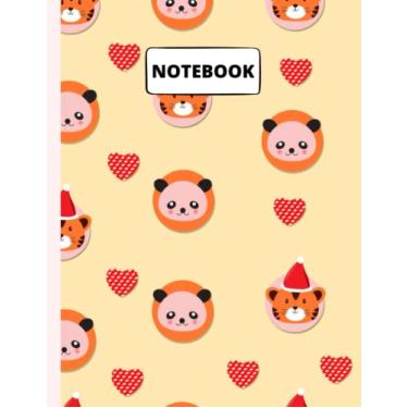 Imagem de Tiger Print Composition Notebook: Wide Ruled 120 Pages - 8.5 x 11 inches