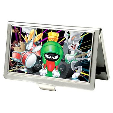 Imagem de Buckle-Down Porta-cartão de visita – Banda Looney Tunes Taz/Marcianos/insetos – Pequeno