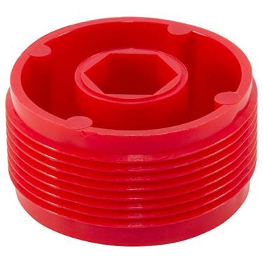 Imagem de Caplugs 99196177 Plugue rosqueado de plástico para conexões hidráulicas de anel de vedação de face plana. PDH-2 5/16-12, PE-HD, para plugue tamanho da rosca 7,5-16-12 polegadas, vermelho (pacote com