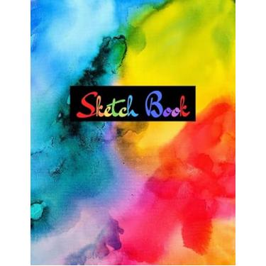 Imagem de Caderno de esboços: Caderno de esboços grande em branco para crianças, adolescentes e adultos. Perfeito para desenhar, esboçar e rabiscar criativo. (21,5 cm x 28 cm, 114 páginas), (caderno, livro de trabalho, manual, diário, diário)