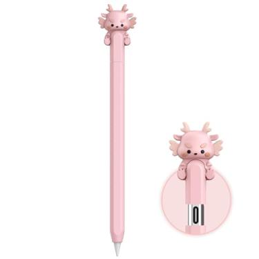 Imagem de NIUTRENDZ Capa de Silicone Vaca para Apple Pencil USB-C - Protetora, Antiderrapante, Fácil de Carregar, Design Animal 3D com Cores Vivas - Acessório para Apple Pencil (USB-C) - Rosa