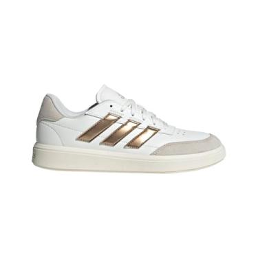 Imagem de adidas Tênis feminino Courtblock com cadarço casual - branco, Branco, 38
