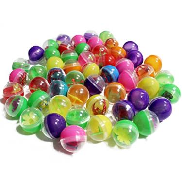 Imagem de Cápsulas redondas coloridas de 32 mm, cápsula de 100 peças para máquinas de venda automática de brinquedos recipientes de plástico cápsulas