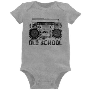 Imagem de Body Bebê Old School Boombox - Foca na Moda, Cinza, GG