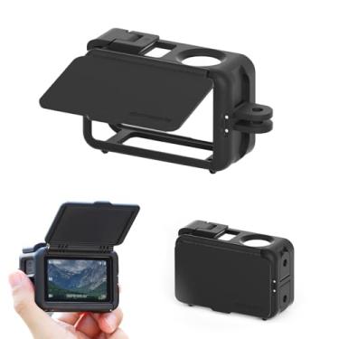 Imagem de Sinyutia Gaiola de câmera para DJI Action 5 Pro, para DJI Osmo Action 4, capa protetora para câmera com capa protetora de tela para DJI Action 5 Pro, acessórios