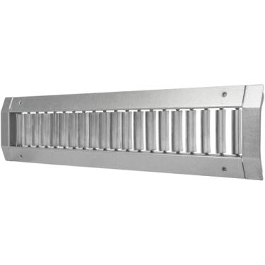 Imagem de Vent Systems Tampa de ventilação de retorno de ar de aço galvanizado de 43 cm x 7,6 cm para dutos redondos, tubos HVAC - grade de registro de exaustão de suprimento de ar para ventilação do aquecedor,