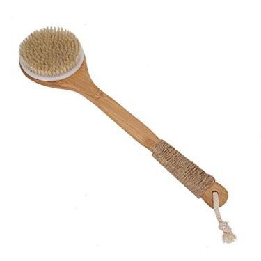 Imagem de Escova Traseira para Chuveiro Homens, Lavador de Chuveiro de Chuveiro de Chuveiro Comprido Maçaneta de Banho Massageador de Lavagem Esfoliando Escova Seca Escova Seco Pincel para Homens Mulheres Mulheres