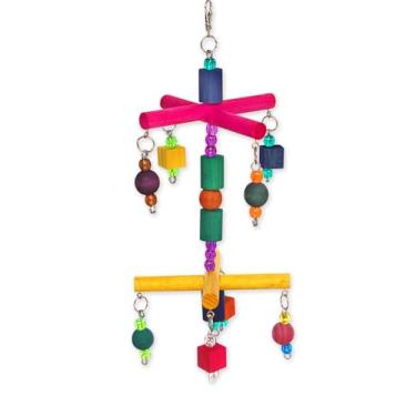 Imagem de Poleiro Brinquedo Cross Hamster Calopsita Periquito Canario