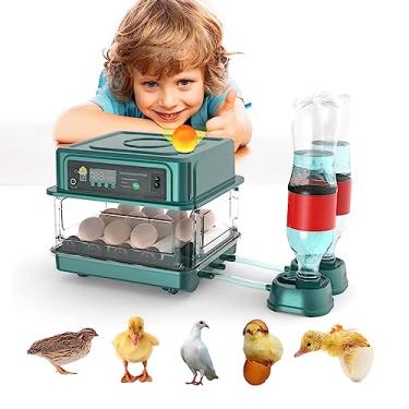 Imagem de Abustle pig Incubadora Automática De Ovos 12-38 Ovos Incubadora Inteligente Automática De Aves Para Ovos Para Chocagem, Com Virador Automático, Ovoscopia E Controle De Temperatura, Para Chocagem De