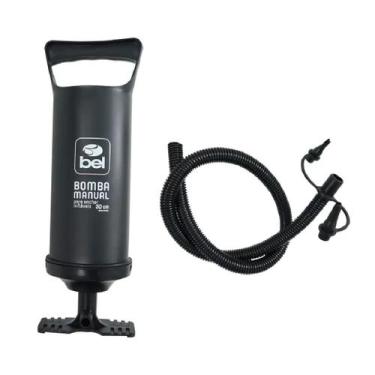 Imagem de Bomba Manual Para Encher Infláveis Colchão Botes Boias - Bel, Preto