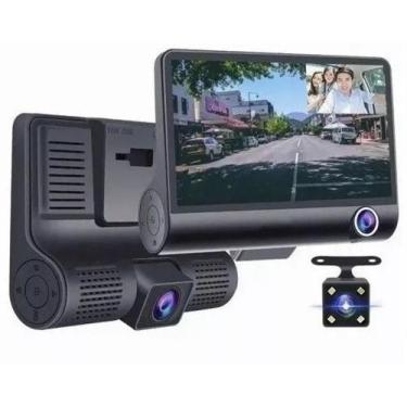 Imagem de Dvr Automotivo com 3 Câmeras para Segurança Grava vídeo e som- Knup S1