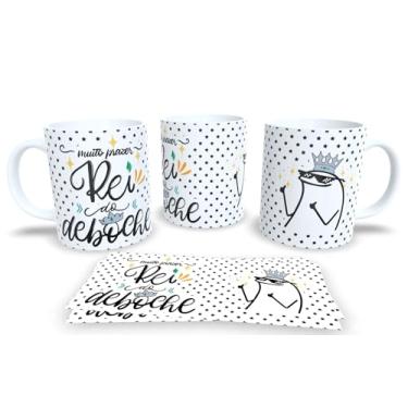 Imagem de Caneca de Porcelana Personalizada Com Frases Engraçadas, Divertidas e Deboche (Rei do deboche)