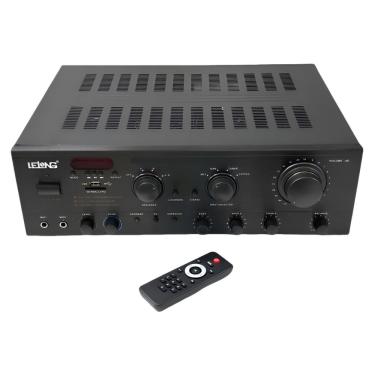 Imagem de Amplificador De Som Usb Bluetooth Receiver Com Mp3 Potência 90w Lelong Le714