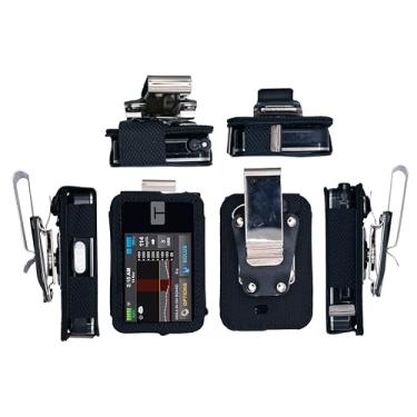 Imagem de Bolsa com clipe giratório de metal removível + protetor de tela para bomba de insulina em tandem tandem t: Slim X2 (V2-Preto)