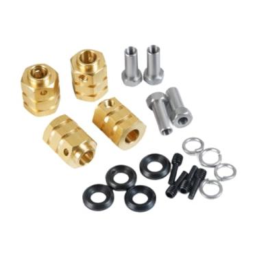 Imagem de MERIGLARE RC Crawler Wheel Hex Hubs Conector de extensão estável 1/10 RC Adaptador de unidade de extensão de peças de carro para peças automotivas de caminhão