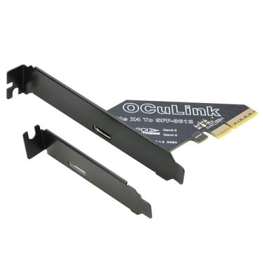 Imagem de RIITOP Adaptador PCIe para Oculink para eGPU [1 porta], PCIe Gen4 x4 para Oculink SFF-8612/SFF-8611