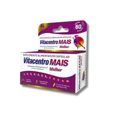 Imagem de Vitacentro Mais AZ Mulher - Suplemento Multivitamínico e Mineral A-Z para Mulheres - 60 Cápsulas