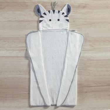 Imagem de Toalha Com Capuz De Banho 3d Para Bebe Menino - Miguel Baby, Zebra