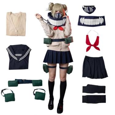 Imagem de Cosfun Fantasia feminina cosplay completa traje de marinheiro uniforme atualizado Ver anime fantasia mp004177, Multicolorido., X-Small