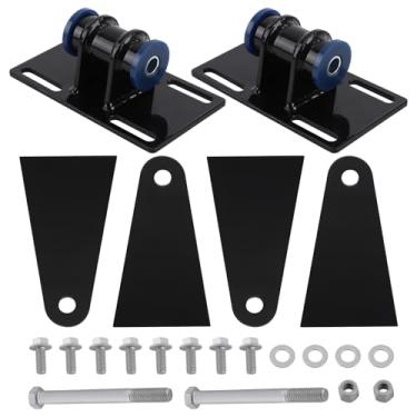 Imagem de maXpeedingrods LS Swap Mounts Suportes de motor de conversão ajustáveis universais e placas adaptadoras para hastes Hod Rods, Street Rods, Rock Crawlers, Dune Buggy's e veículos de estrutura