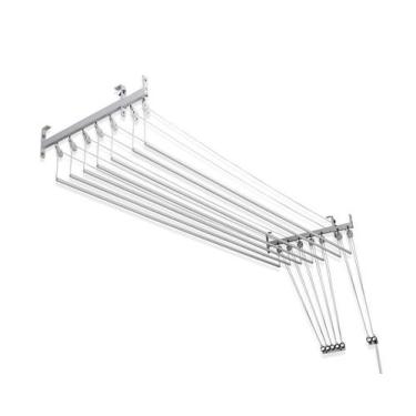 Imagem de Varal de Teto Para Apartamento 120cm 7 Varetas Individuais - Varalle