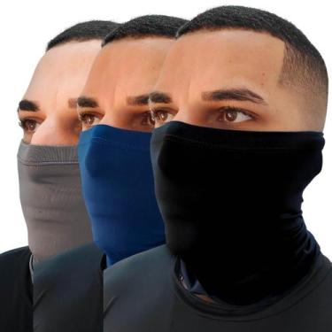Imagem de Kit 3 Unidades Balaclava Bandana Proteção Uv50 Poliamida - HYPE MODAS,