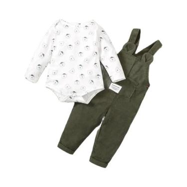 Imagem de Conjunto de Roupas de Urso para Bebê (3 a 24 Meses) - Manga Comprida -