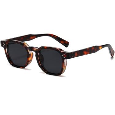 Imagem de Óculos de sol AIEYEZO Fashion Classic Square UV400 Tortoise/Grey