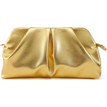 Imagem de Bolsa Clutch Bag QIRACHIC Gold Dressy Formal para mulheres