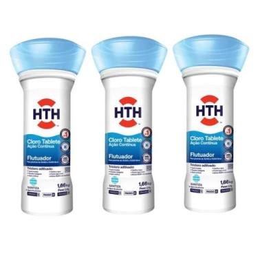 Imagem de Kit Tres Unidade de Cloro Flutuador 1,66 KG HTH