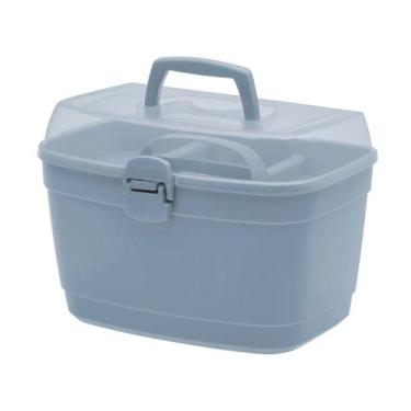 Imagem de Caixa Maleta Multiuso Organizadora Manicure Maquiagem Box Grande 36x22