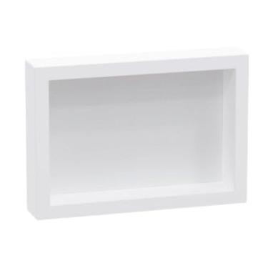 Imagem de Nicho De Parede Sobrepor Branco Banheiro Lavanderia 28x40