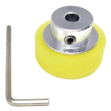 Imagem de Roldana Roda Para Encoder  Perimetro 100Mm - Furo 6Mm - ENG AUTOMAÇÃO