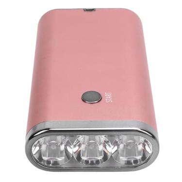 Imagem de V Máquina de Extensão de Cabelo Leve, Cura Rápida de 395nm Com 10s 30s 60s 90s 4 Configuração do Temporizador Handheld Lâmpada de Cura de Ligação à Mão, Luz de Gel de Secador (Ouro rosa)