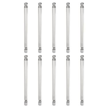 Imagem de HARFINGTON 10 peças de pontas esféricas hexagonais H6 (6 mm) cabeça 1/10.2 cm haste sextavada 100 mm (4") de comprimento magnético S2 aço métrico chave de fenda chave de broca soquete ferramenta