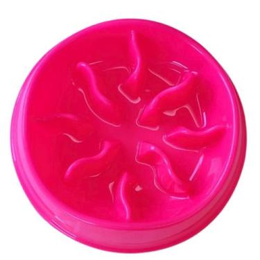 Imagem de Comedouro Lento Interativo Stark Slow Cães Cachorro Gato Pet, Pink Neo