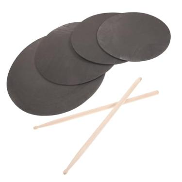 Imagem de SAFIGLE 1 conjunto de tambor portátil almofada de bateria almofada de prática tenor almofada de prática de tarola acessórios bateria mudo amortecimento kit de bateria bateria conjunto bengala conjunto