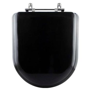 Imagem de Assento Sanitário Almofadado Carrara Preto Para Louça Deca