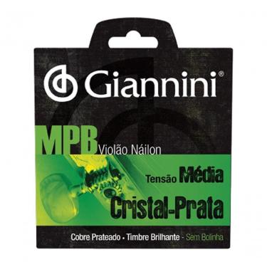 Imagem de Corda Violao Giannini Genws Cristal- Prata Sem Bolinha