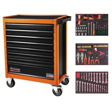 Imagem de Carro Para Ferramentas 8 Gavetas 115 Peças Tramontina Pro Tramontina