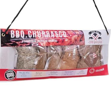 Imagem de CoCook BBQ Churrasco 5 sabores Temperos 100% natural Pão de Alho Chimichurri Grelhado Baharat Jerk Zero Glúten, Zero Lactose, Zero Conservantes, Zero Corantes, Zero Sódio - 375g