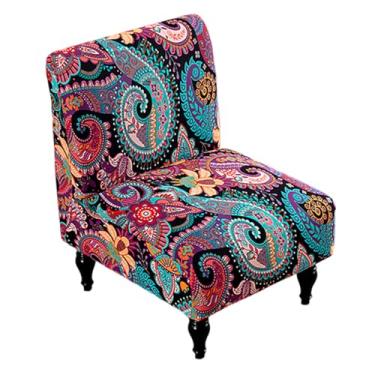 Imagem de Eco-Ancheng Capa de cadeira, com destaque, capa para cadeira sem braços, elástica, antiderrapante, removível, sem braço, protetor de cadeira para sala de estar, hotel, 11