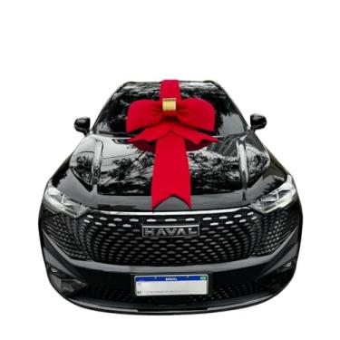 Imagem de Laço Decorativo Gigante com Faixa para Carro, 90 cm, Decoração de Fachada